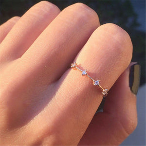 Fashion Women 14K Solid Rose Gold Stack Twisted Ring Wedding Party Women Jewelry