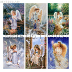 Load image into Gallery viewer, 5d Diy Diamond Painting Cross Stitch Diamond Embroidery Angel Girl Picture Landscape Wall Sticker Full Diamond Mosaic
