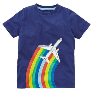 Baby Boy Clothes Children Clothing Unicorn Boys T Shirt 100% Cotton Short Sleeve Toddler Boys Tops Fashion Tshirts Kids Clothes