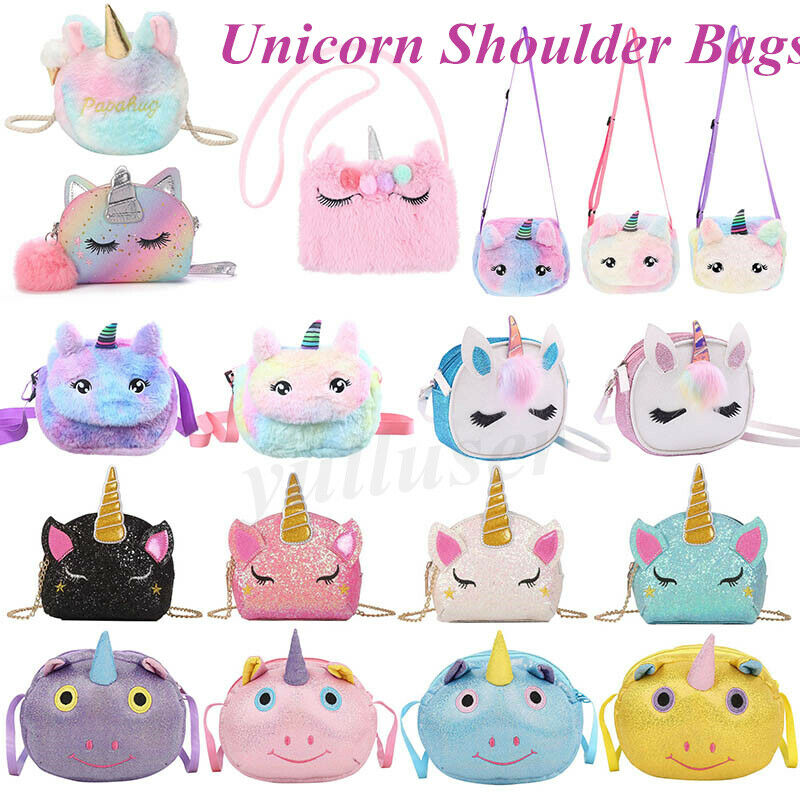 Cute Women Girls Shoulder Bag Cattoon Unicorn Mini Bags Travel Crossbody Bag Go!