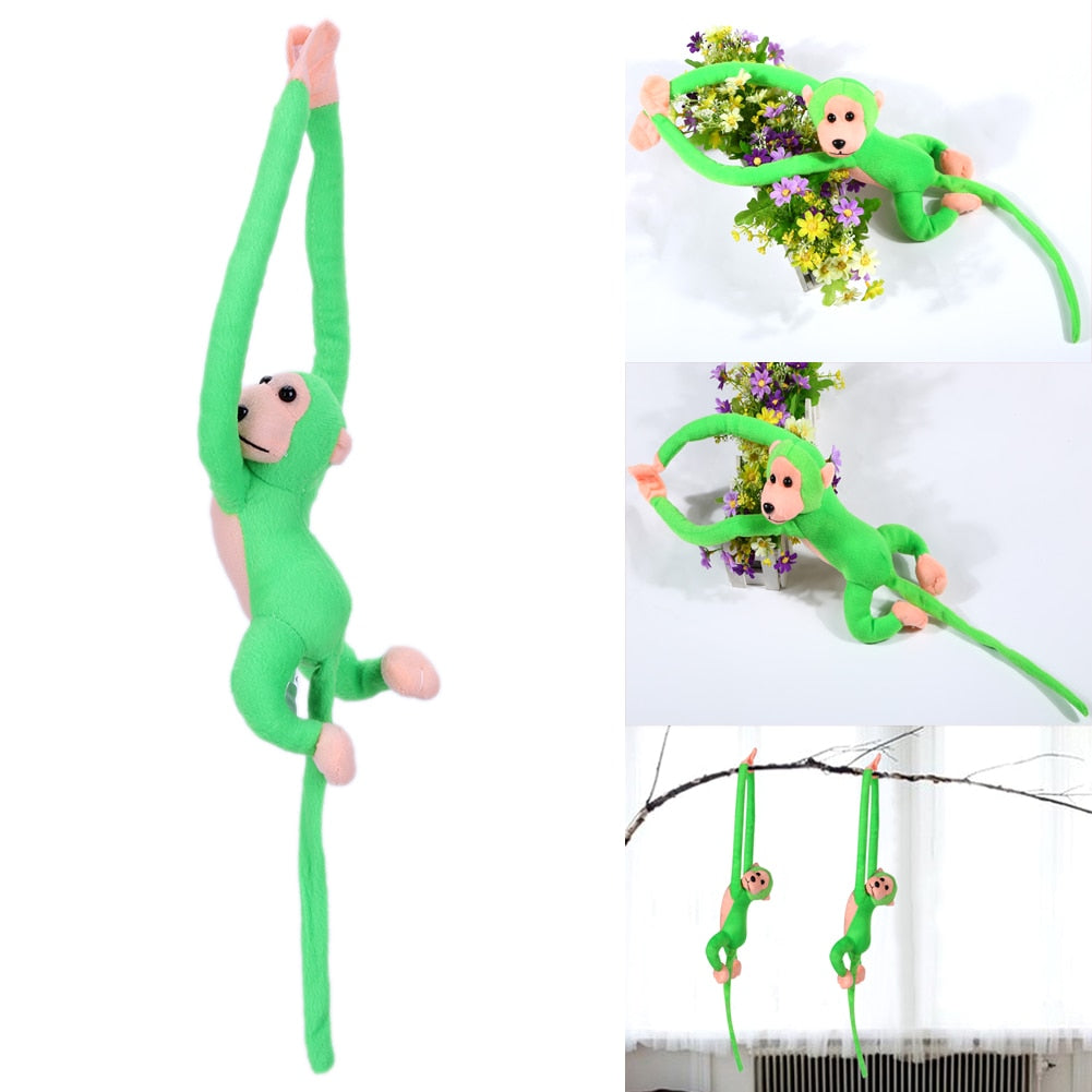 60CM Monkey Cute Long Arm Tail Soft Plush Doll Toy Baby Sleeping Appease Animal Monkey Home Decoration Curtains Hanging Doll New|Stuffed &amp; Plush Animals|