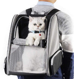 Load image into Gallery viewer, Texsens Innovative Traveler Bubble Backpack Pet Carriers for Cats and Dogs (Black)
