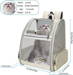 Load image into Gallery viewer, Texsens Innovative Traveler Bubble Backpack Pet Carriers for Cats and Dogs (Black)
