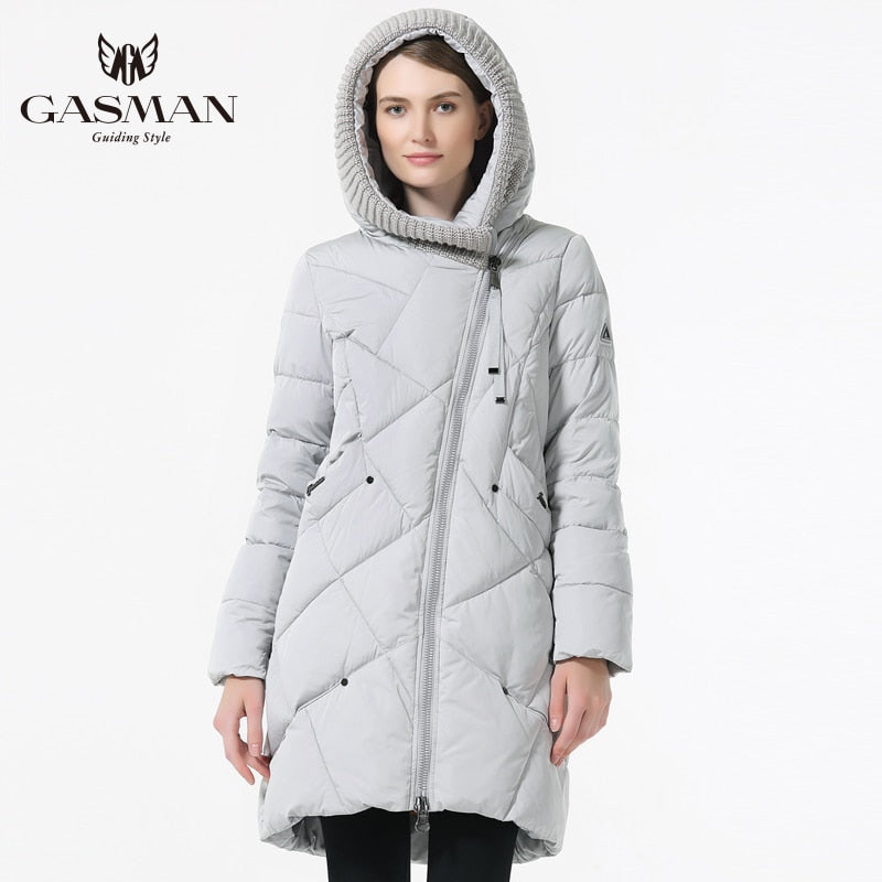 GASMAN 2018 New Winter Collection Brand Fashion Thick Women Winter Bio Down Jackets Hooded Women Parkas Coats Plus Size 5XL 6XL