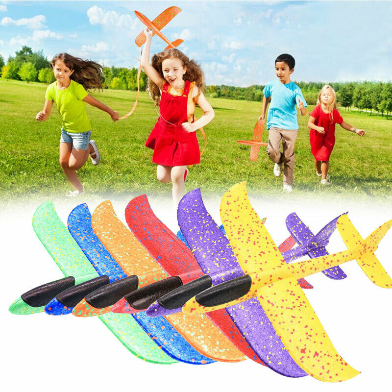 38cm/48cm EPP Foam Hand Throw Airplane Outdoor Launch Glider Plane Kids Toy Gift