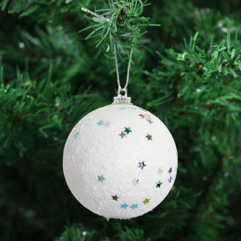 Ivory White Christmas Tree Pendant Baubles Fairy Snowflake Santa Decorations