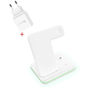 Qi Wireless Charger Stand Holder Station 15W Fast Charging Dock For Apple Watch Series 4 3 2 Airpods Iphone 11 Pro Max XS MAX XR