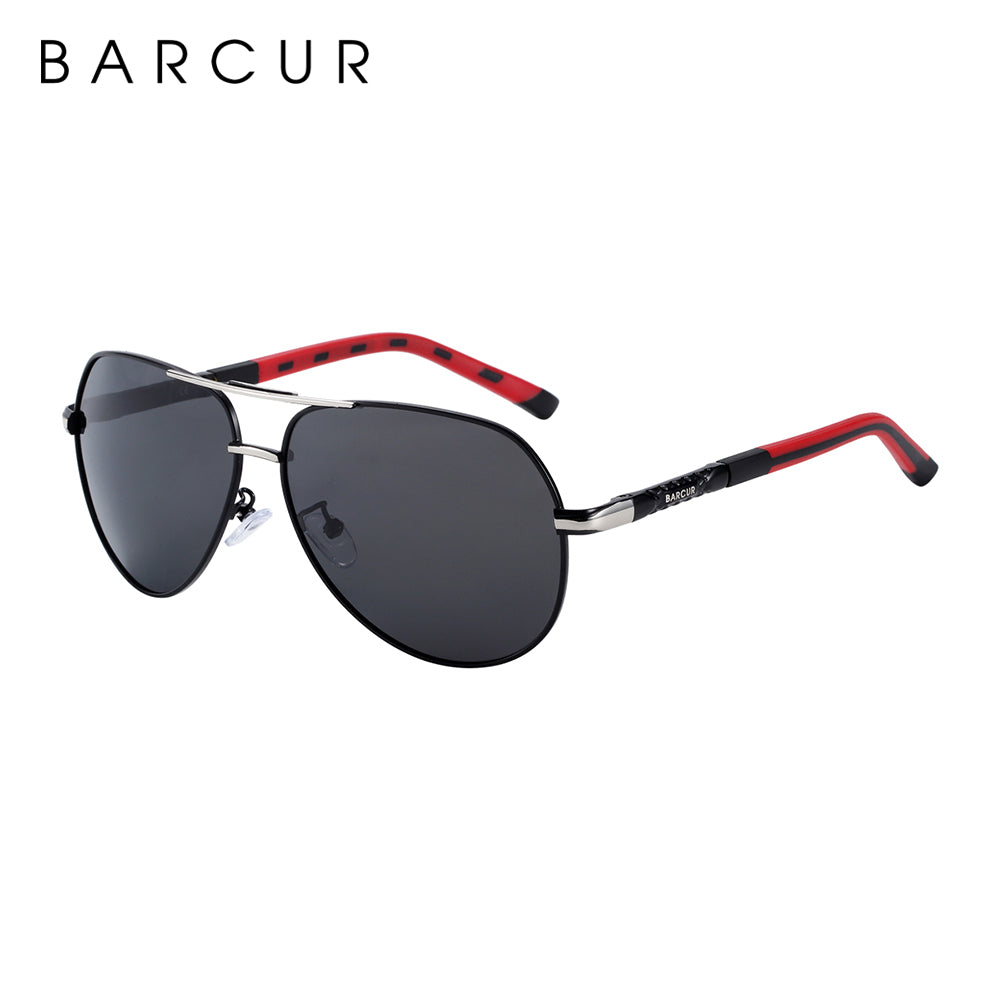 BARCUR Aluminum Magnesium Men's Sunglasses Men Polarized Coating Mirror Glasses oculos Male Eyewear Accessories For Men|men sunglasses|men sunglasses polarizedmirror glasses