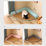 Load image into Gallery viewer, Summer Cooling Mats Cat Bed Dog Bed Dog Sofa Pet Mats Cat House Ice Pad Dog Sleeping Mats Cool Cold Bamboo Fiber Cat Bed New|Cat Beds &amp; Mats|
