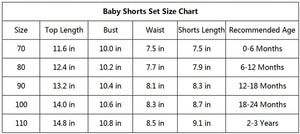 Newborn Baby Boys Girls Summer Outfits Infant Ribbed Knitted Cotton Short Sleeve T-Shirt + Shorts Two Piece Clothes Set