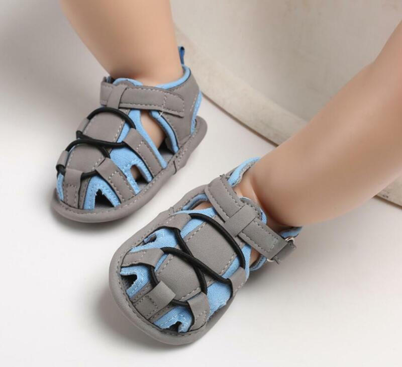 Newborn Baby Boy Crib Shoes Toddler First Baby Shoes Summer Sandals Size 1 2 3 -