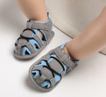 Load image into Gallery viewer, Newborn Baby Boy Crib Shoes Toddler First Baby Shoes Summer Sandals Size 1 2 3 -
