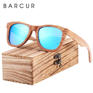 BARCUR Natural Wooden Sunglasses