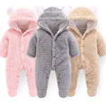 Load image into Gallery viewer, 2019 Newborn Baby Winter Hoodie Clothes Polyester Infant Baby Girls Pink Climbing New Spring Outwear Rompers 3m 12m Boy Jumpsuit, Color - pink
