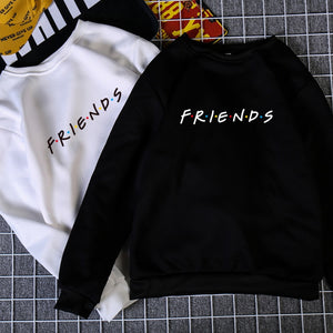 2020 NEW Fashion Womens Letters FRIENDS Print Long Sleeve Hoodie Sweatshirt Ladies Slouch Pullover Jumper Tops 5 Colors S M L XL|Hoodies & Sweatshirts|