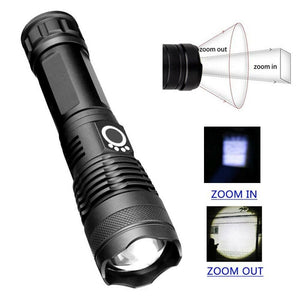 LED Flashlight Zoom Torch