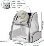 Load image into Gallery viewer, Texsens Innovative Traveler Bubble Backpack Pet Carriers for Cats and Dogs (Black)
