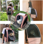 Load image into Gallery viewer, Texsens Innovative Traveler Bubble Backpack Pet Carriers for Cats and Dogs (Black)
