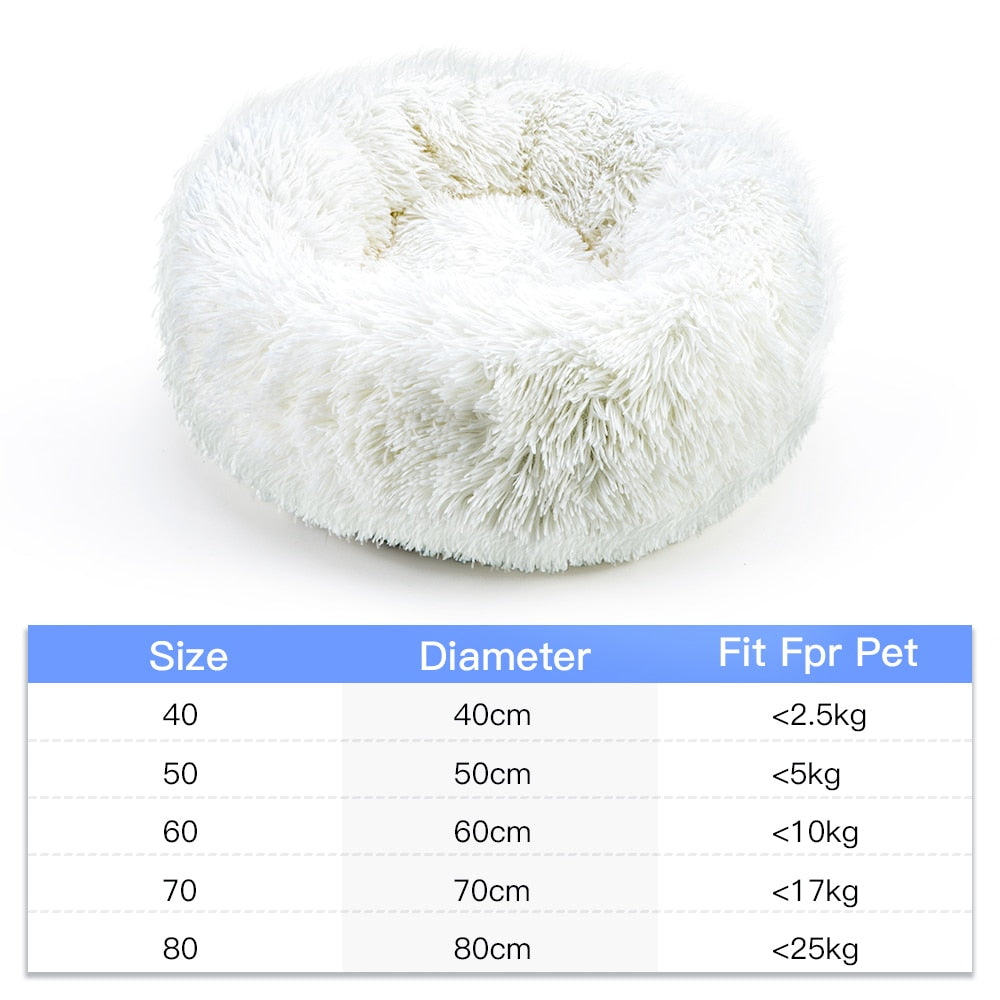 Dog Pet Bed Kennel Round