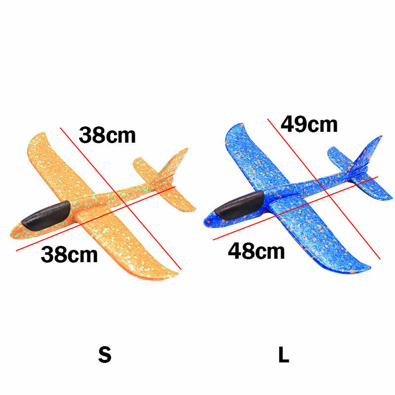 38cm/48cm EPP Foam Hand Throw Airplane Outdoor Launch Glider Plane Kids Toy Gift