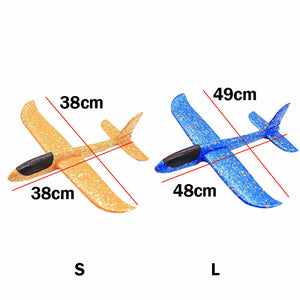 38cm/48cm EPP Foam Hand Throw Airplane Outdoor Launch Glider Plane Kids Toy Gift