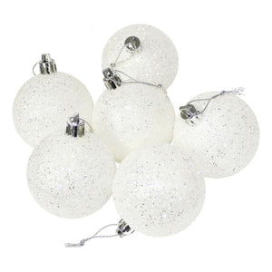 Ivory White Christmas Tree Pendant Baubles Fairy Snowflake Santa Decorations