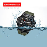 Load image into Gallery viewer, Men Military Watch 50m Waterproof Wristwatch LED Quartz Clock Sport Watch Male relogios masculino 1545 Sport Watch Men S Shock
