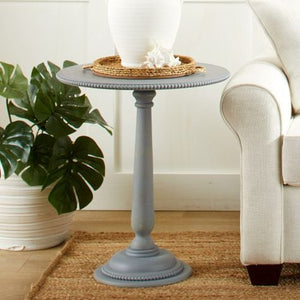 Distressed Finish Round End Tables