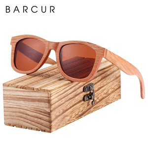 BARCUR Natural Wooden Sunglasses