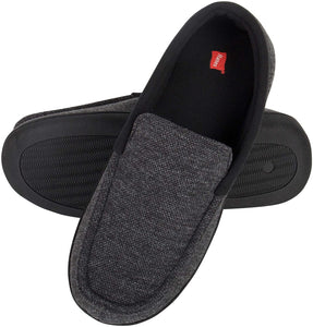 Hanes Men's ComfortSoft Memory Foam Knit Venetian Moccasin Indoor/Outdoor Slipper