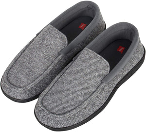 Hanes Men's ComfortSoft Memory Foam Knit Venetian Moccasin Indoor/Outdoor Slipper