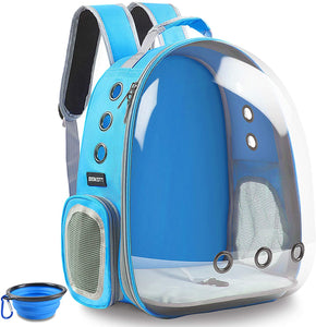 BEIKOTT Cat Backpack Carriers Bag, Dog Backpack, Pet Bubble Backpack for Small Cats Puppies Dogs Bunny, Airline-Approved Ventilate Transparent Capsule Backpack for Travel, Hiking and Outdoor Use