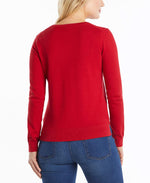 Load image into Gallery viewer, Nautica Women&#39;s Effortless J-Class Long Sleeve 100% Cotton V-Neck Sweater
