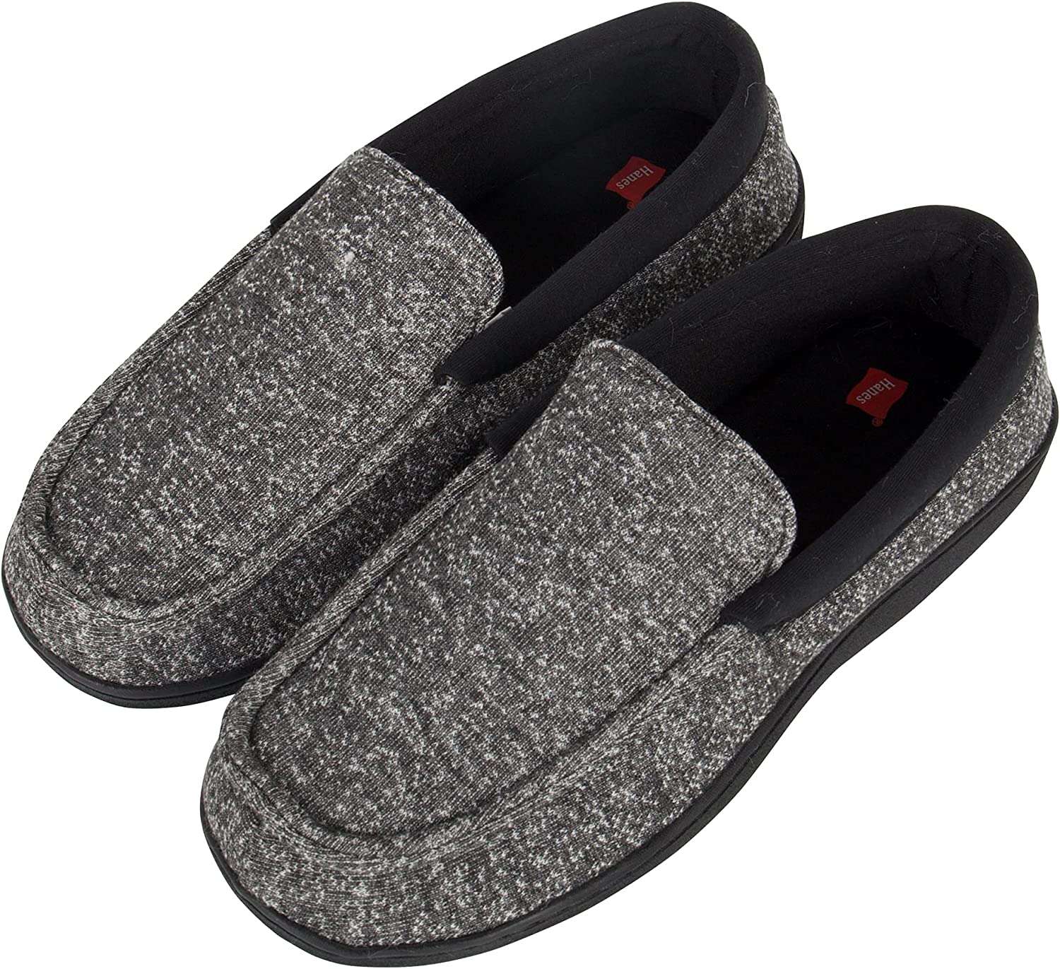 Hanes Men's ComfortSoft Memory Foam Knit Venetian Moccasin Indoor/Outdoor Slipper