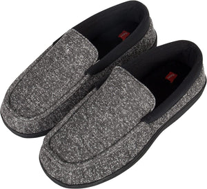 Hanes Men's ComfortSoft Memory Foam Knit Venetian Moccasin Indoor/Outdoor Slipper