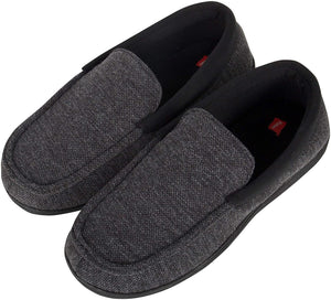 Hanes Men's ComfortSoft Memory Foam Knit Venetian Moccasin Indoor/Outdoor Slipper