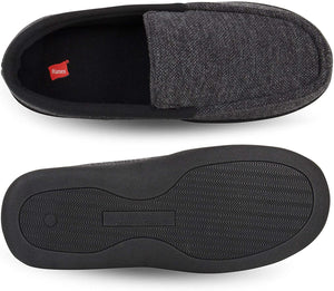 Hanes Men's ComfortSoft Memory Foam Knit Venetian Moccasin Indoor/Outdoor Slipper