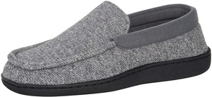 Hanes Men's ComfortSoft Memory Foam Knit Venetian Moccasin Indoor/Outdoor Slipper