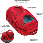 Load image into Gallery viewer, Kurgo G-Train K9 Pack, Carrier Backpack for Small Dogs and Cats, Ideal for Hiking or Travel, Waterproof Bottom, Chili Red
