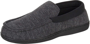 Hanes Men's ComfortSoft Memory Foam Knit Venetian Moccasin Indoor/Outdoor Slipper