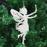 Load image into Gallery viewer, Ivory White Christmas Tree Pendant Baubles Fairy Snowflake Santa Decorations
