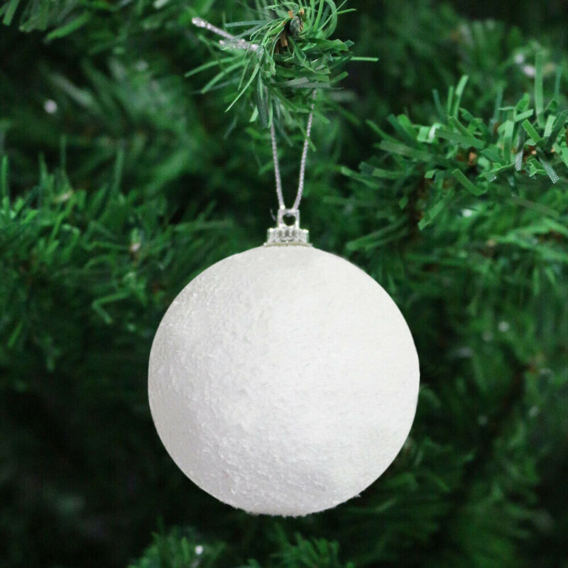 Ivory White Christmas Tree Pendant Baubles Fairy Snowflake Santa Decorations