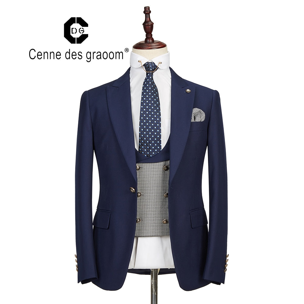 2020 Cenne Des Graoom New Men Suit