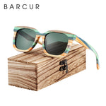 Load image into Gallery viewer, BARCUR Unique Wood Polarized Sunglasses
