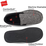 Load image into Gallery viewer, Hanes Men&#39;s ComfortSoft Memory Foam Knit Venetian Moccasin Indoor/Outdoor Slipper
