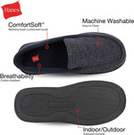 Load image into Gallery viewer, Hanes Men&#39;s ComfortSoft Memory Foam Knit Venetian Moccasin Indoor/Outdoor Slipper
