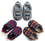 Load image into Gallery viewer, Newborn Baby Boy Crib Shoes Toddler First Baby Shoes Summer Sandals Size 1 2 3 -
