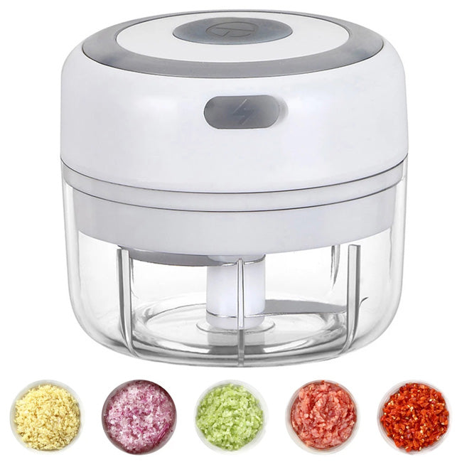 Dropshipping Wireless USB Charging Electric Mini Garlic Crusher Press Blender Grinder Garlic Chopper