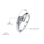 Load image into Gallery viewer, Classic 925 Silver Round Cut White Sapphire Engagement Ring Bridal Jewelry Gifts
