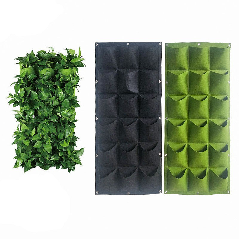 4/7/9/18/25/36/49/72 Pockets Wall Hanging Planting Bags Green Plant Grow Planter Vertical Garden Living Bag Garden Supplies Bags